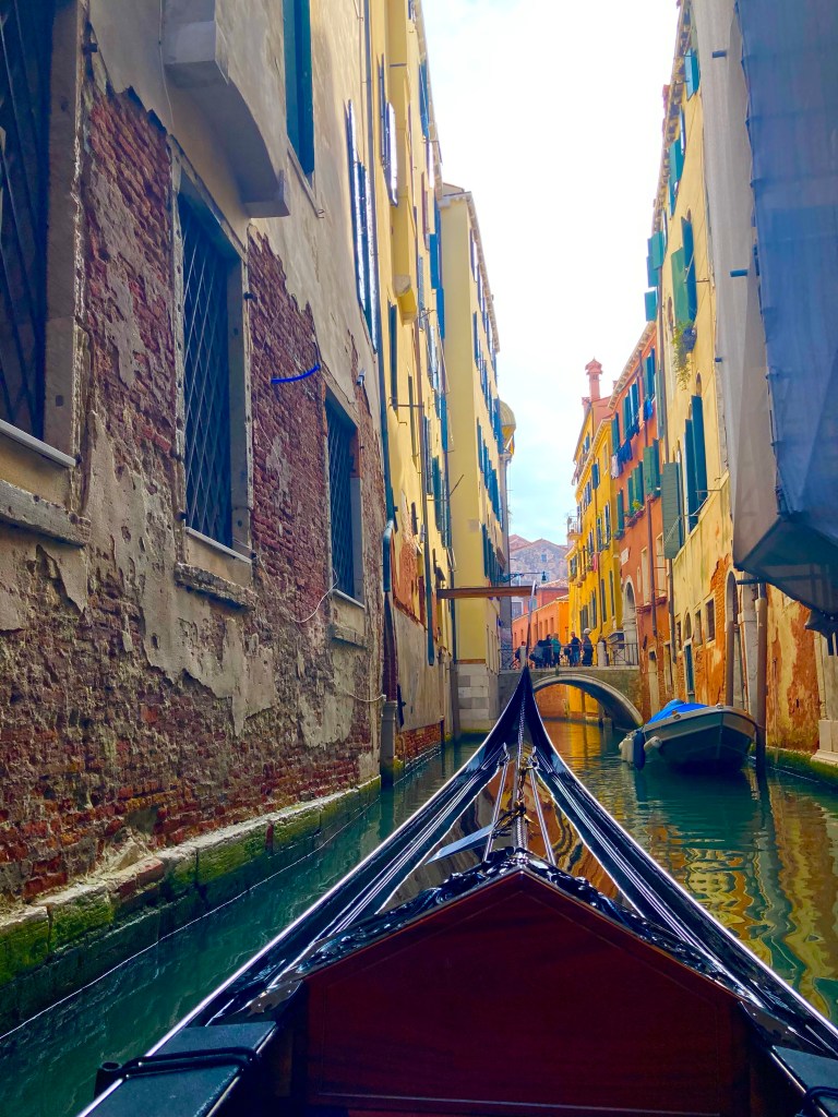 Gondola ride in Venice