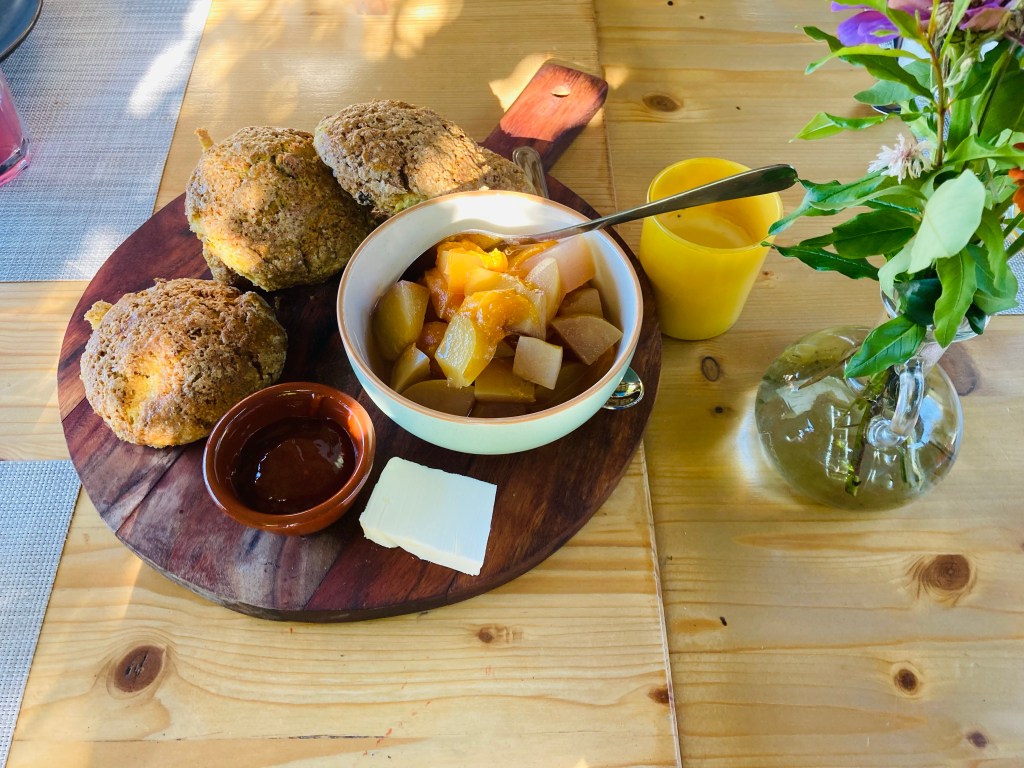 Breakfast at Hoopoe Glamping Montenegro